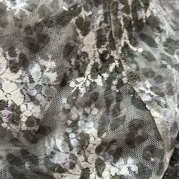 NWOT Free People Lady Lux Printed Sheer Layer Turtleneck Top - Picture 9 of 10